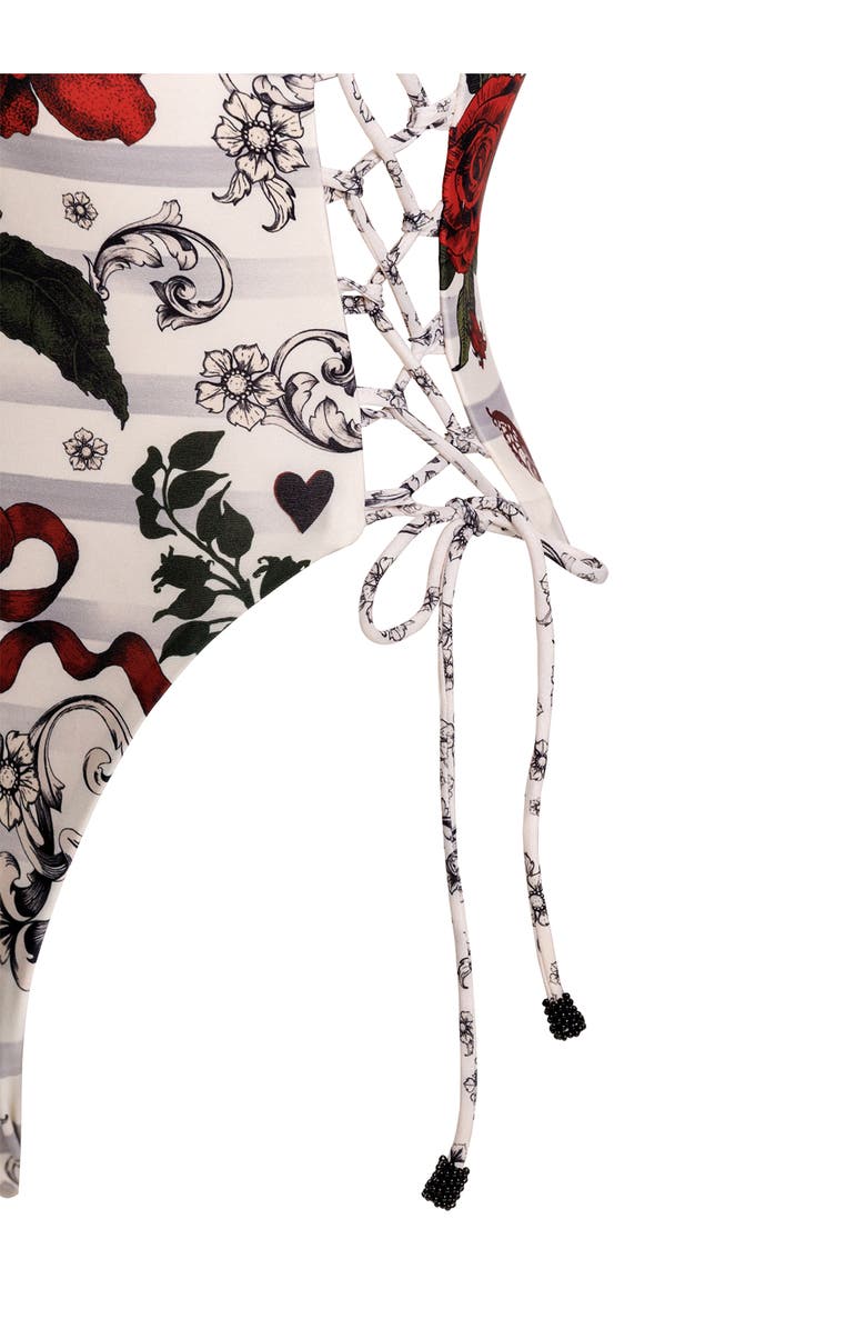 Agua Bendita Russet Thorn One-Piece Swimsuit, Alternate, color, White Multicolor