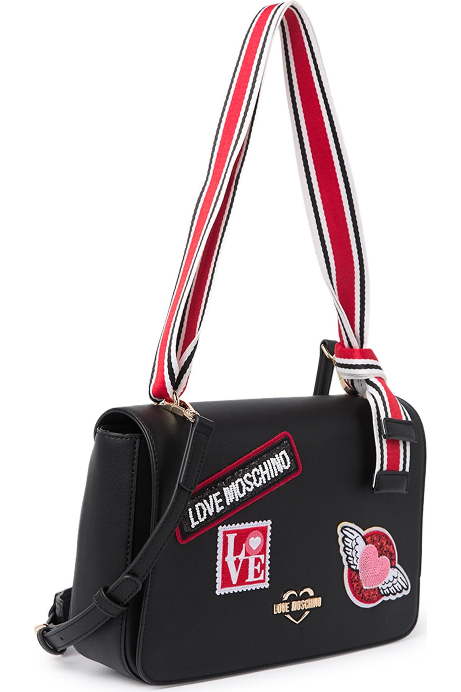 Patchwork Interrior Love Moschino Patchwork Crossbody Bag (Men) | Nordstromrack