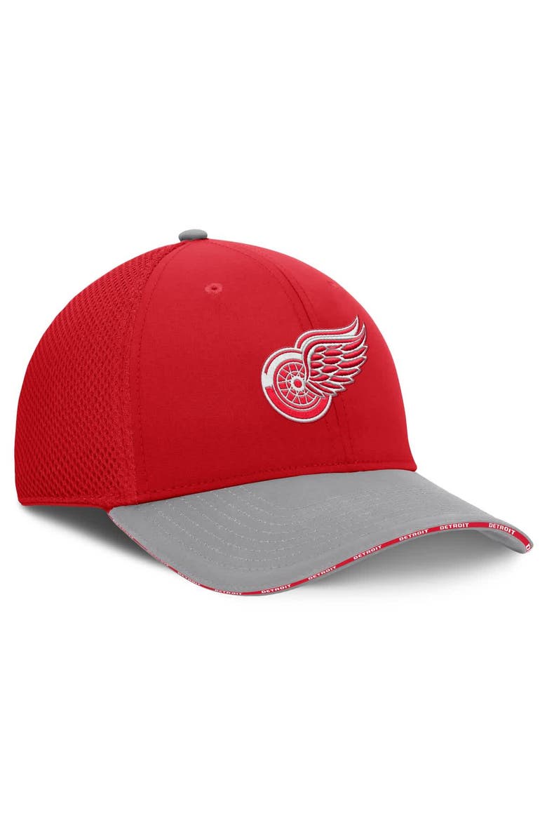 FANATICS Men
s Fanatics Red Detroit Red Wings Fundamentals Span Flex Hat, Alternate, color, Red