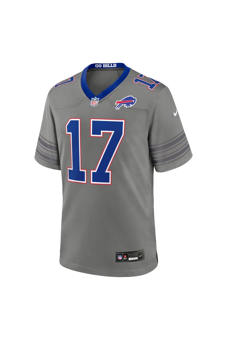 Men's Nike Josh Allen Gray Buffalo Bills Nickel City Game Jersey, Alternate, color, Gray