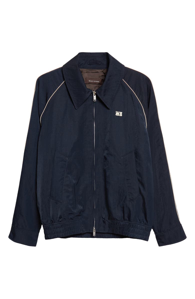 Wales Bonner Guide Nylon Track Jacket, Main, color, Navy