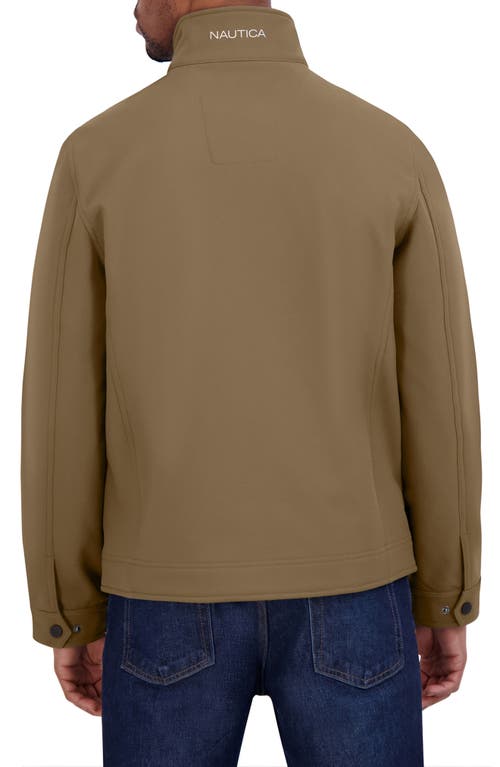 Nautica Softshell Bonded Jacket In Brown