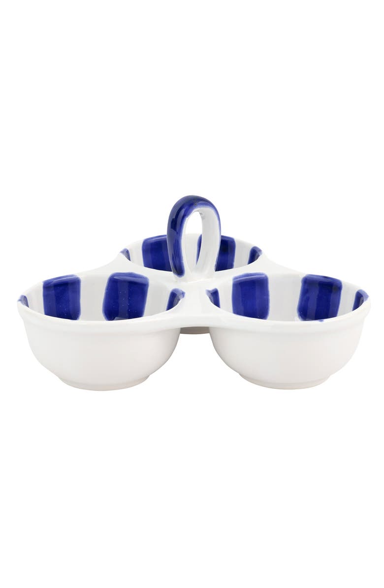 VIETRI Santorini Dot Three-Part Server, Main, color, Blue