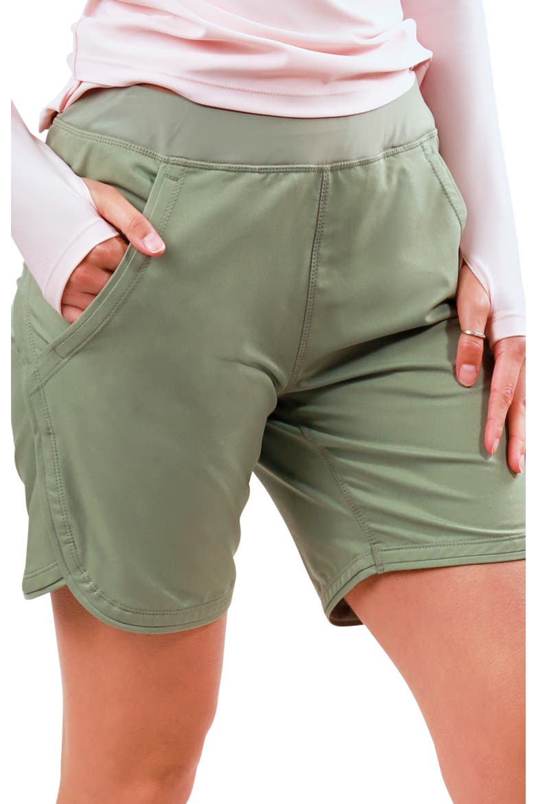 Hybrid Active Shorts, Main, color, Lily Pad