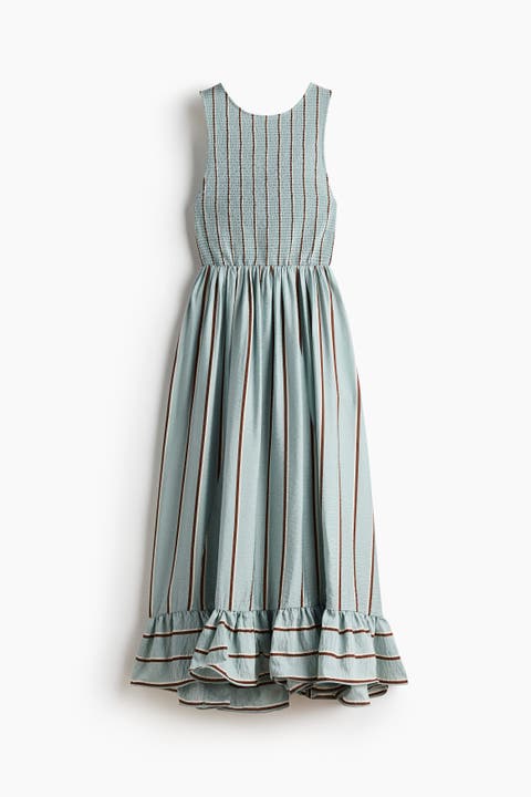 Smocked-bodice Dress