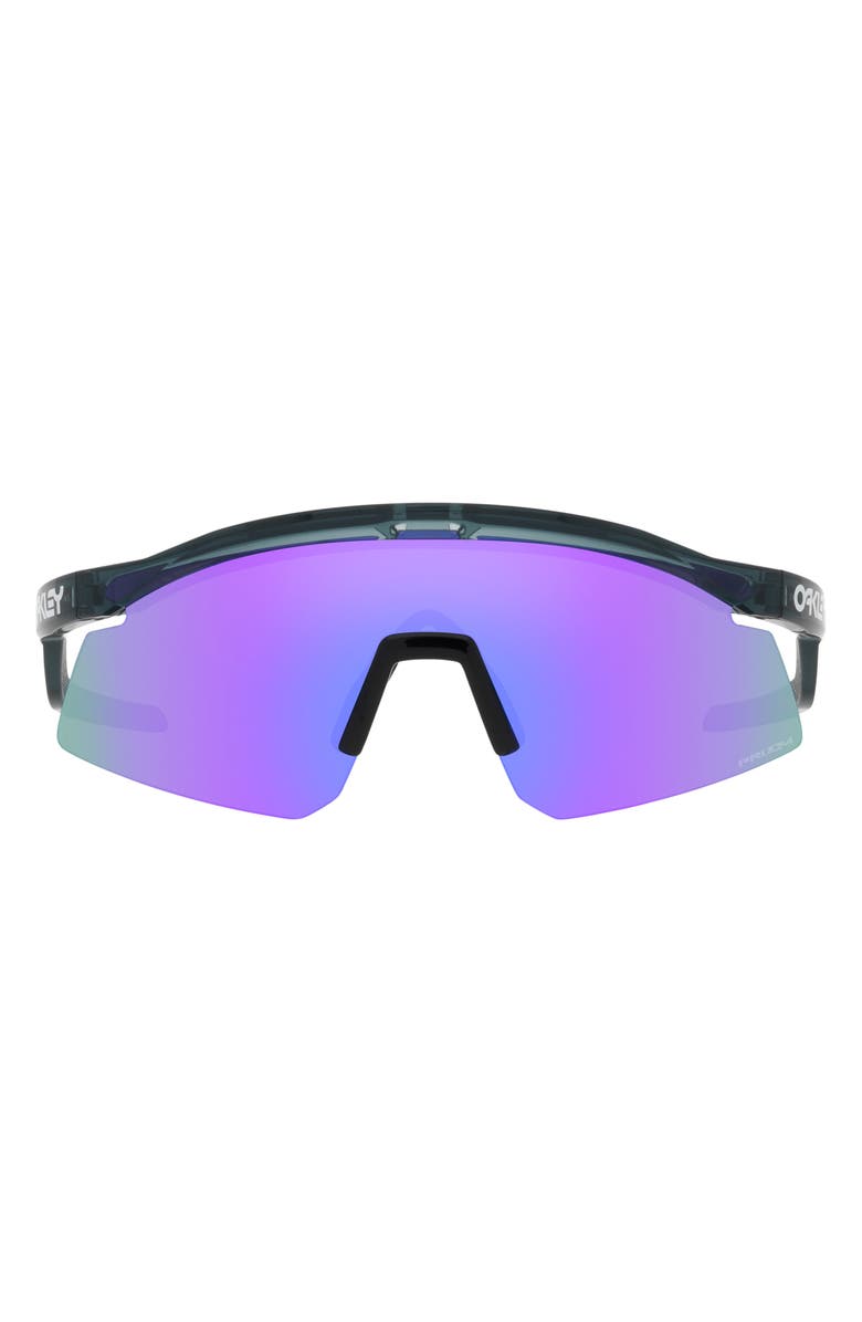 Oakley Hydra 37mm Prizm<sup>™</sup> Semirimless Wrap Shield Sunglasses, Main, color, Ruby