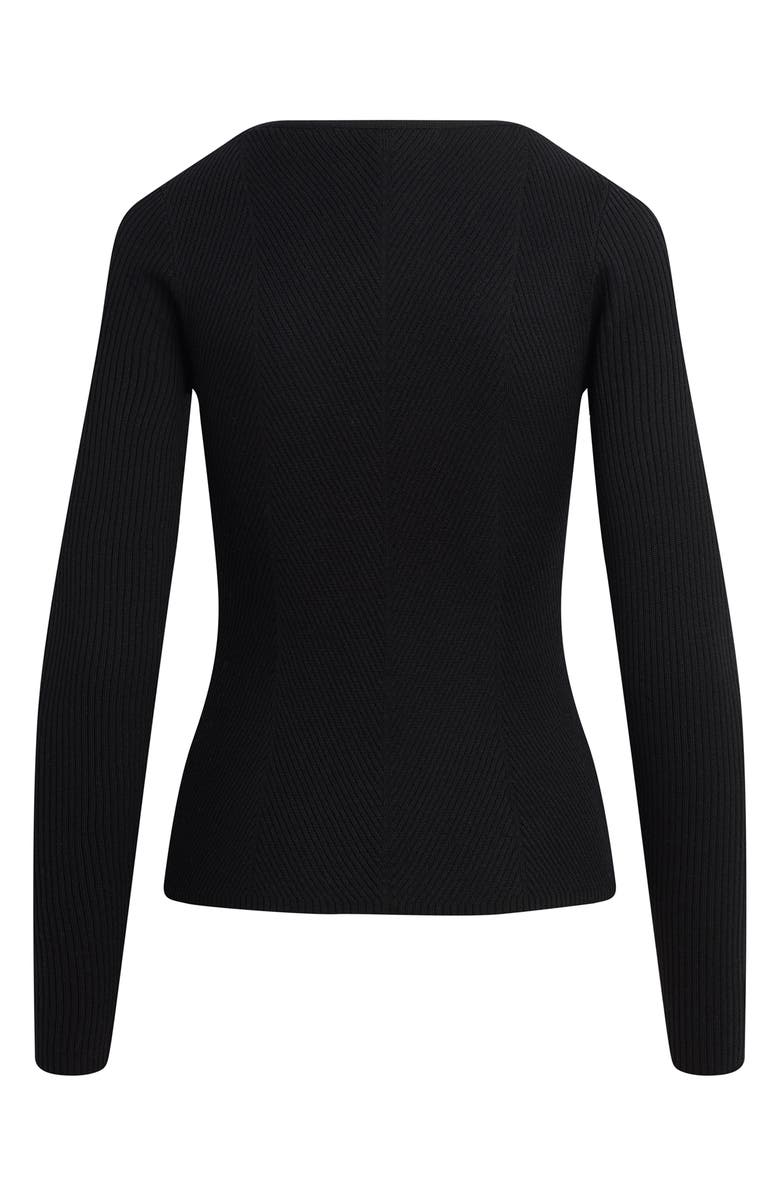 Favorite Daughter The Serena Rib Merino Wool Cardigan, Alternate, color,