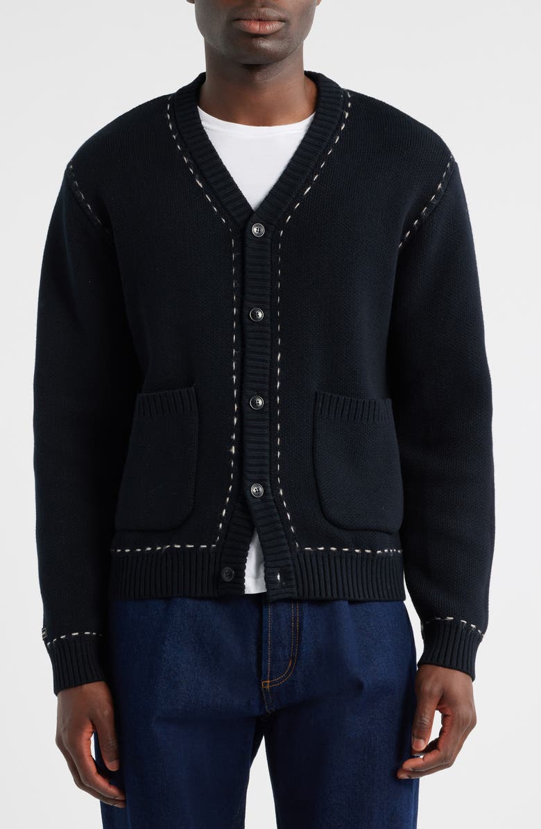 Percival Module Boxy Cardigan, Alternate, color, Black