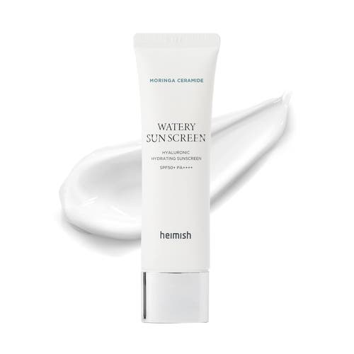 Heimish Moringa Ceramide Hyaluronic Acid Hydrating Watery Sunscreen 50ml In White