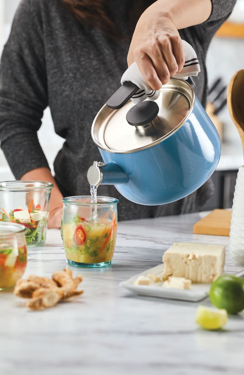 KITCHENAID 2-Quart Enameled Tea Kettle, Alternate, color, Blue