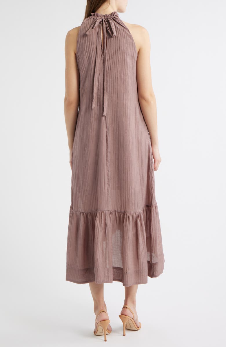 Socialite High/Low Halter Dress, Alternate, color, Deep Taupe