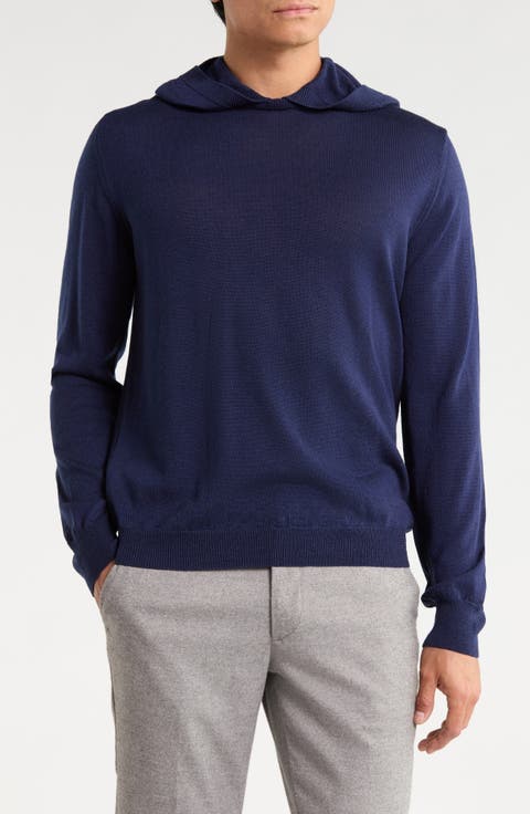Merino Wool Hooded Sweater
