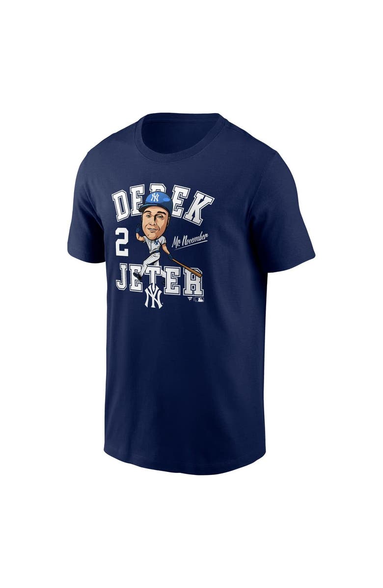 FANATICS Men's Fanatics Derek Jeter Navy New York Yankees Hometown Caricature T-Shirt, Alternate, color, Navy