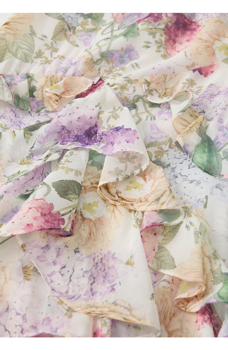 Marlo Kids Seraphina Frill Maxi Dress, Alternate, color, Floral