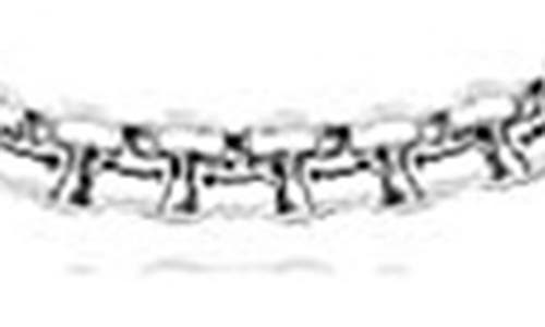 A & M A&m Sterling Silver Box Chain Necklace In Silver