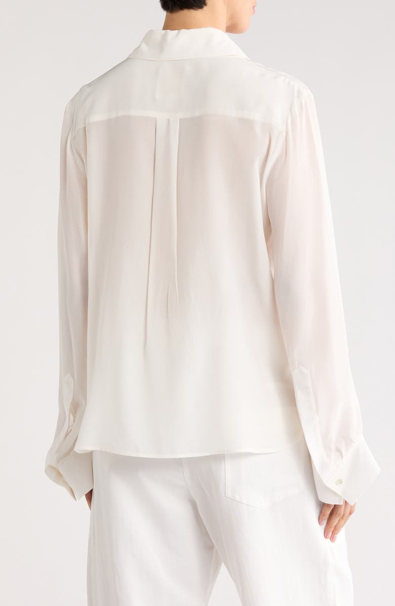 TWP Boyfriend Silk Button-Up Shirt, Alternate, color, 