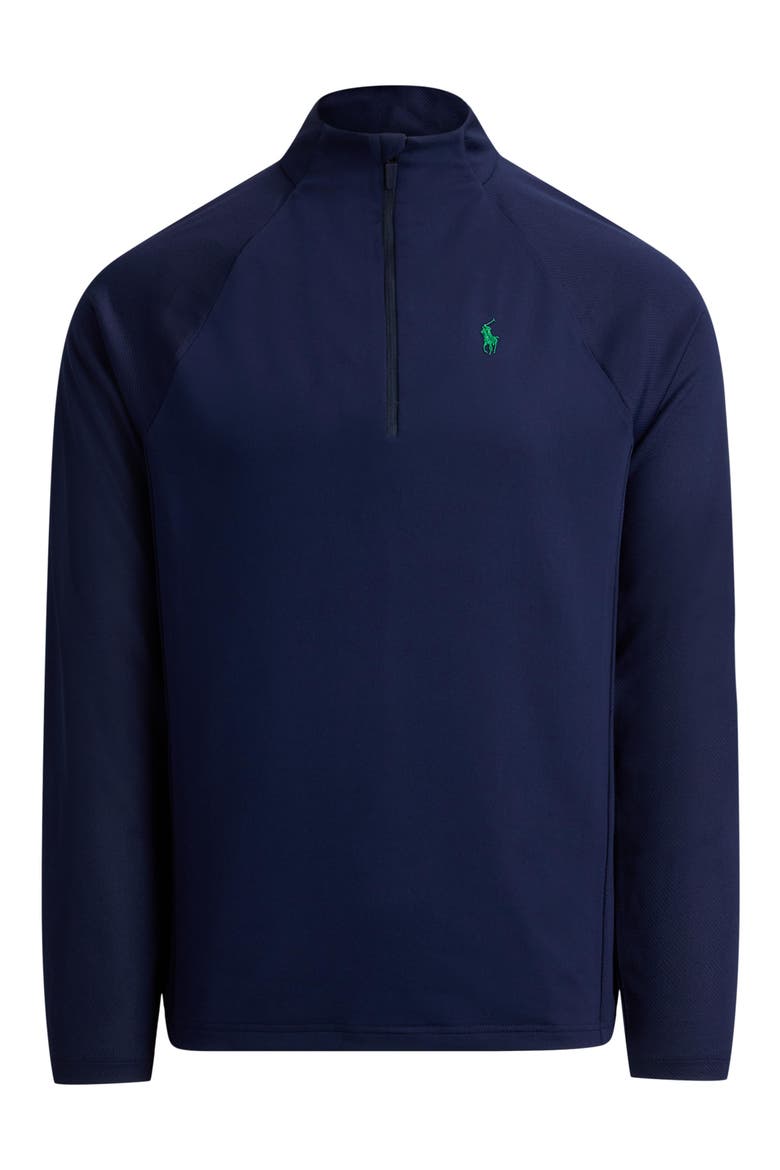 US Open Half Zip Pullover, Alternate, color, NAVY