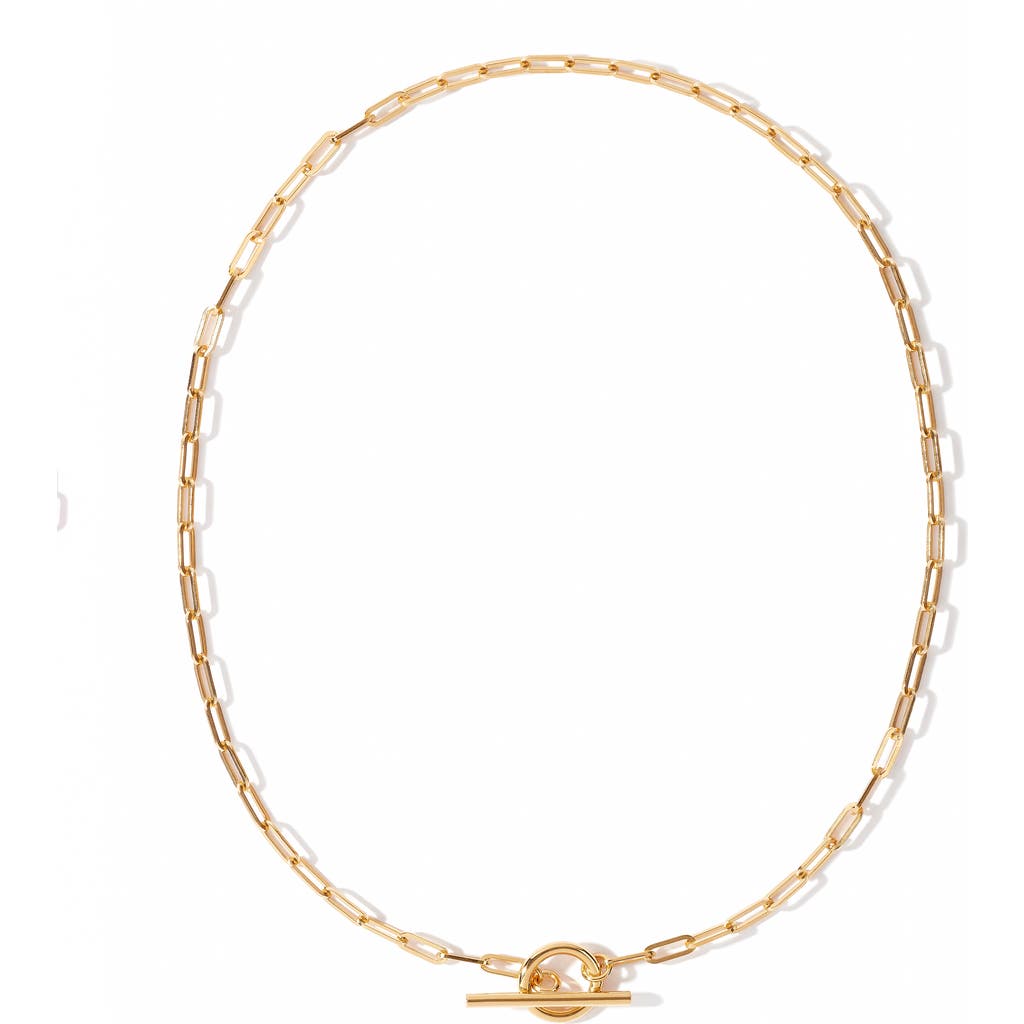 Otiumberg 14kt Gold Vermeil Love Link Necklace in Yellow Toned Gold  product