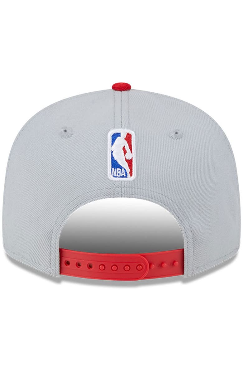 New Era Men's New Era Gray/Red Chicago Bulls Tip-Off Two-Tone 9FIFTY Snapback Hat, Alternate, color, 