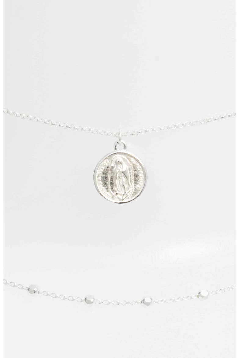 Argento Vivo Guadalupe Multistrand Necklace, Main, color, SILVER