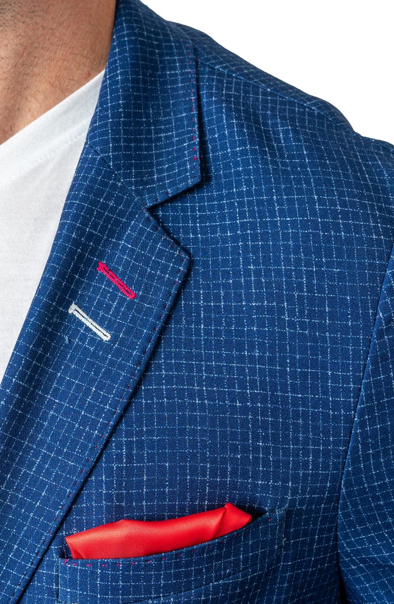 Maceoo Unconstructed Squared Blazer, Alternate, color, Blue