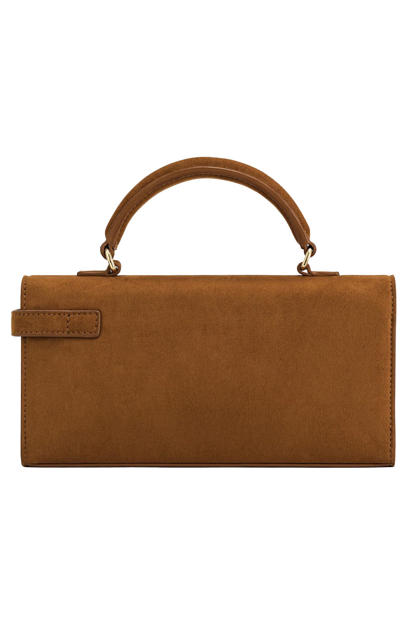 JW PEI Keyla Faux Suede Top Handle Bag, Alternate, color, Brown