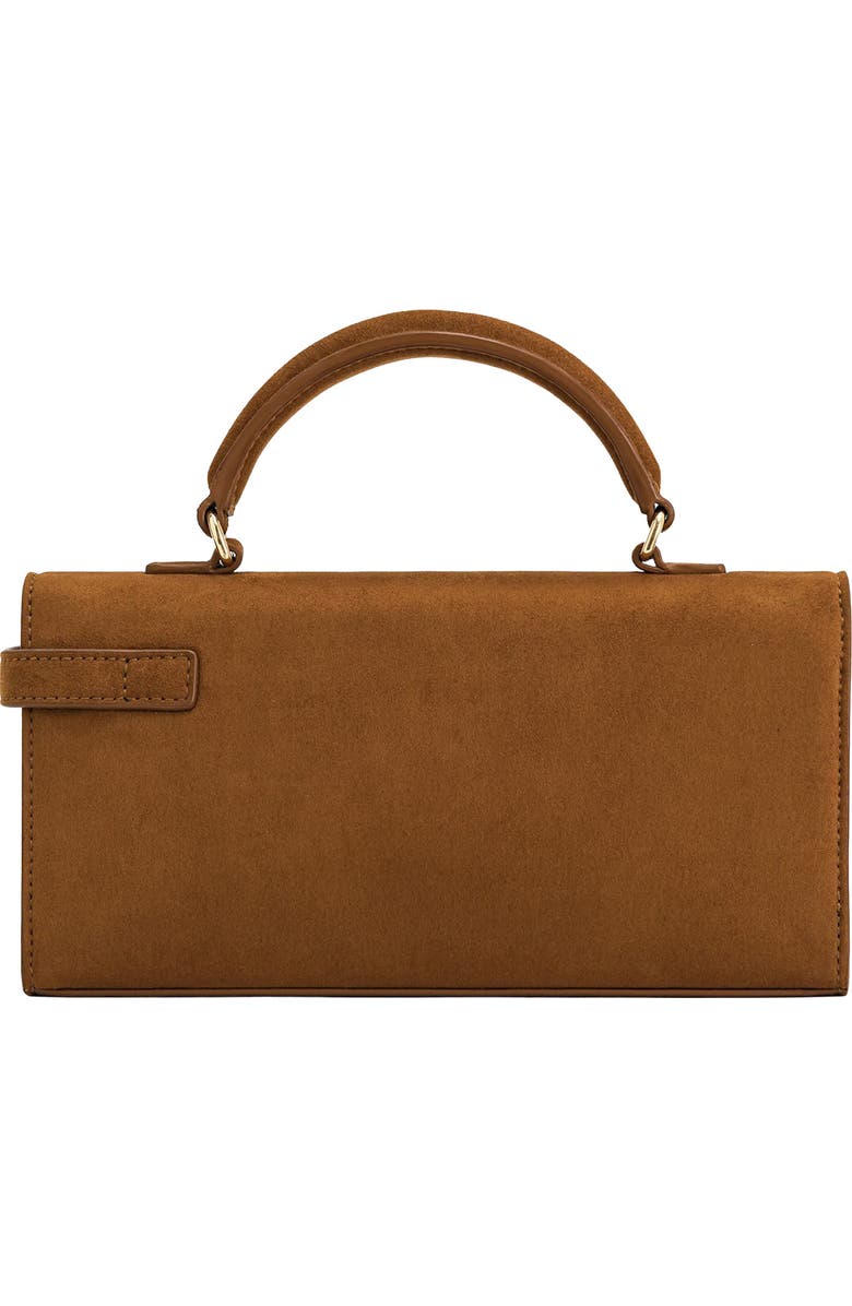 JW PEI Keyla Faux Suede Top Handle Bag, Alternate, color, Brown