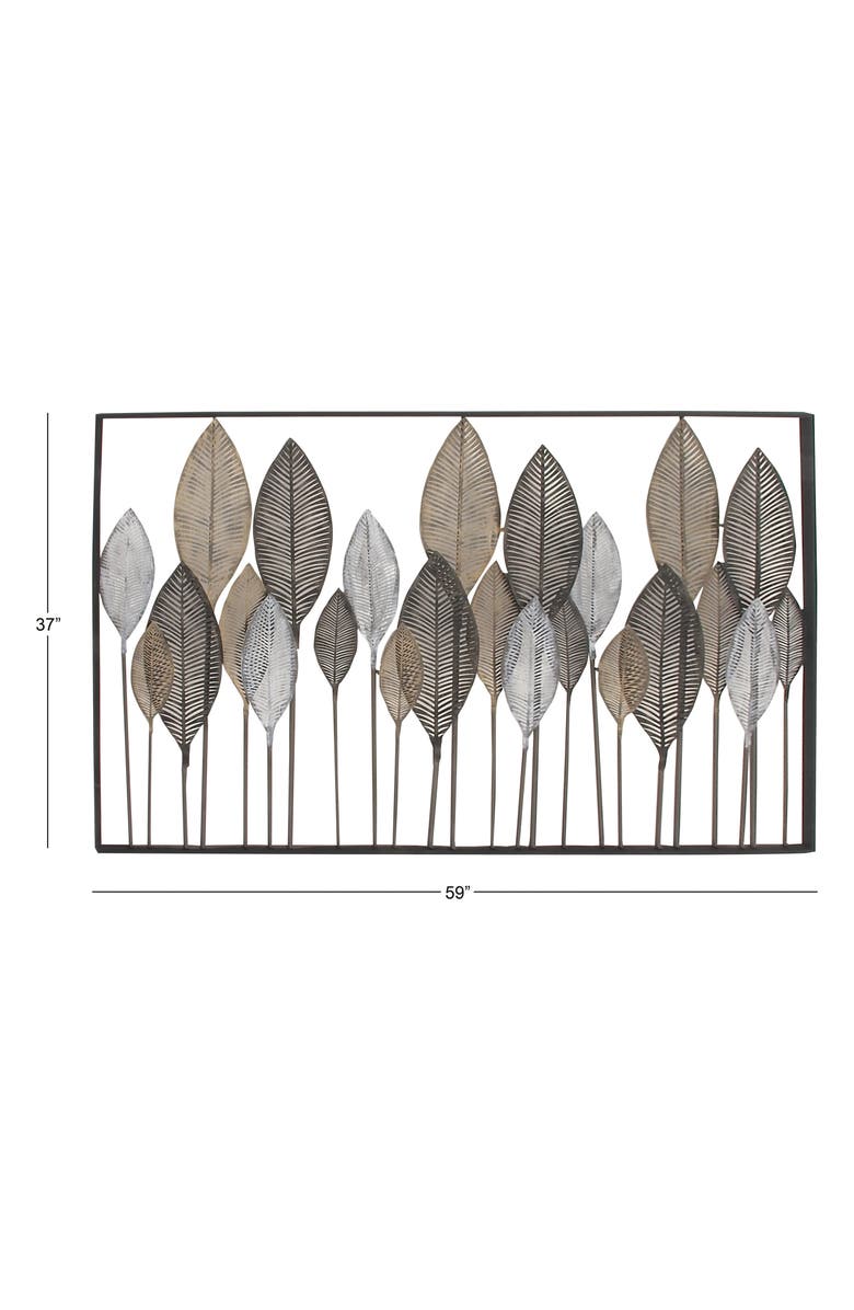 UMA Leaf Wall Decor, Alternate, color, Brown