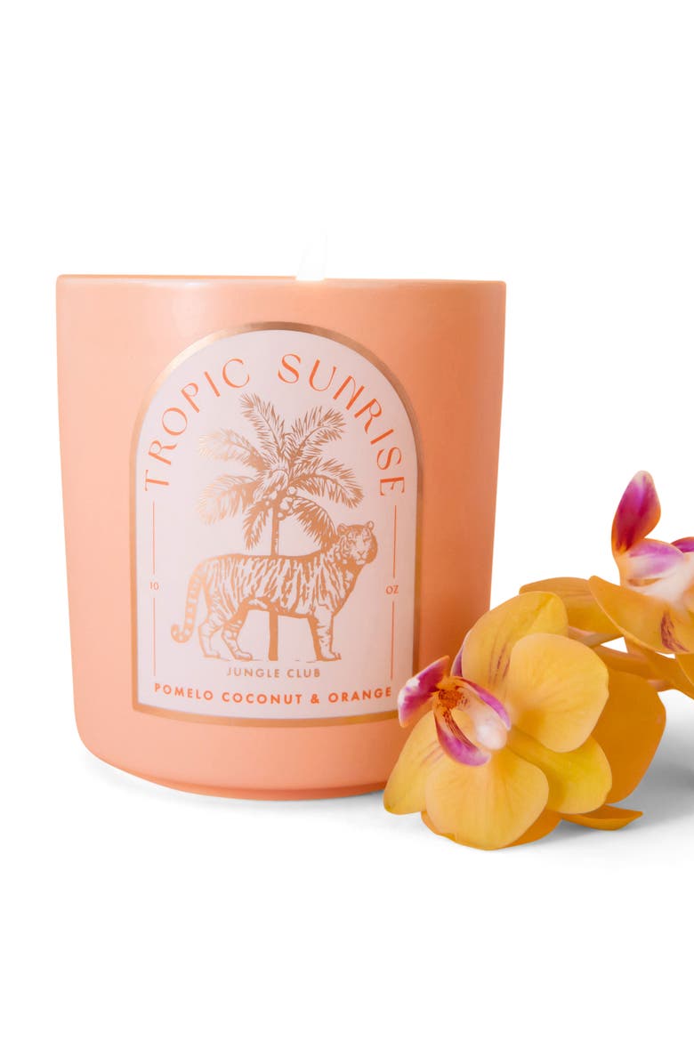 Jungle Club Tropic Sunrise Ceramic Candle, Main, color, Sunrise