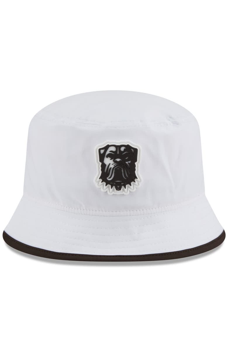 New Era Men's New Era  White Cleveland Browns 2025 NFL Training Camp Stretch Bucket Hat, Alternate, color, 