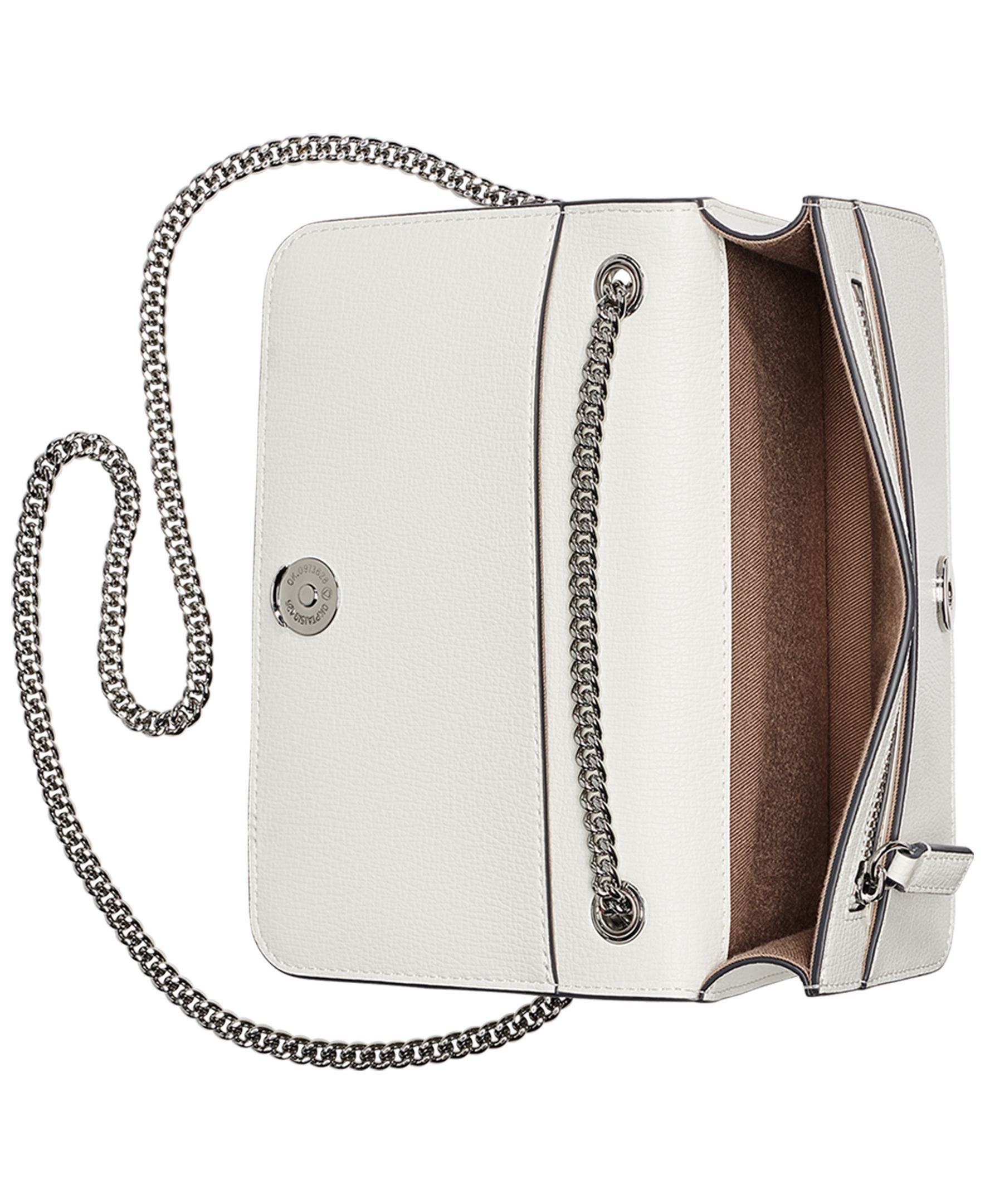 Kosette Flower Applique Crossbody, Alternate, color, Winter White/Silver