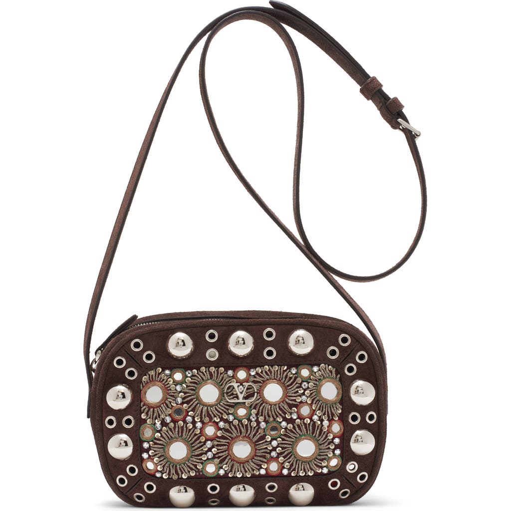 Valentino Garavani Nellcôte Leather Crossbody Bag In Multi