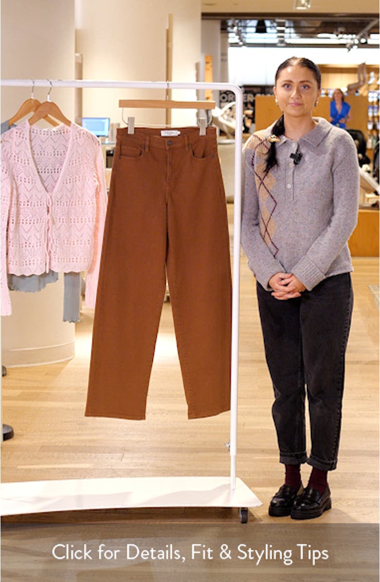 High Waist Relaxed Straight Leg Dad Jeans, sales video thumbnail