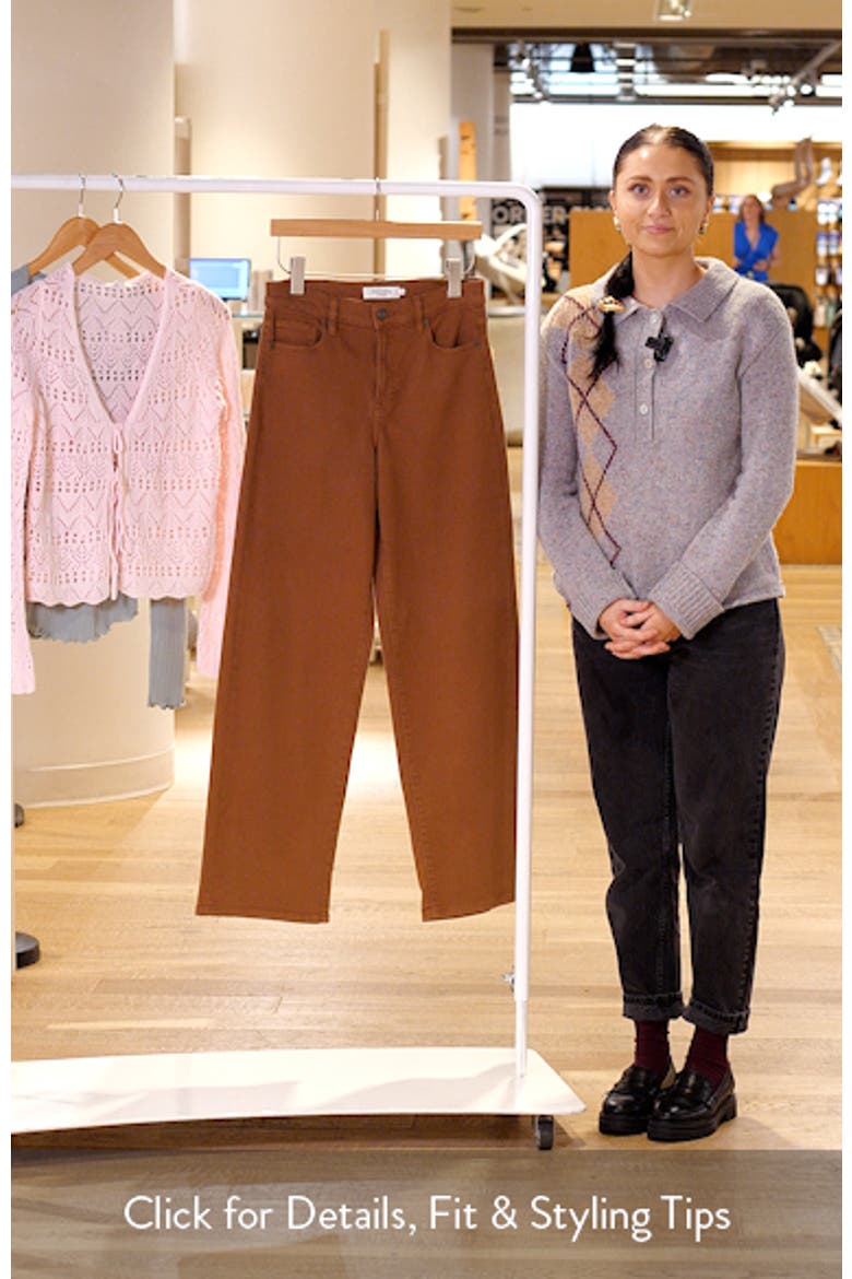 High Waist Relaxed Straight Leg Dad Jeans video