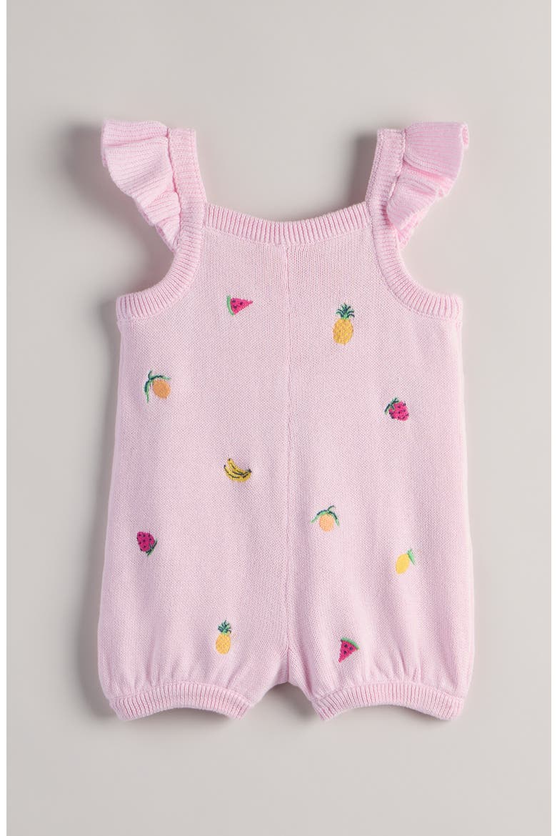 Embroidered Cotton Sweater Romper, Alternate, color, PINK OPAL FRUIT