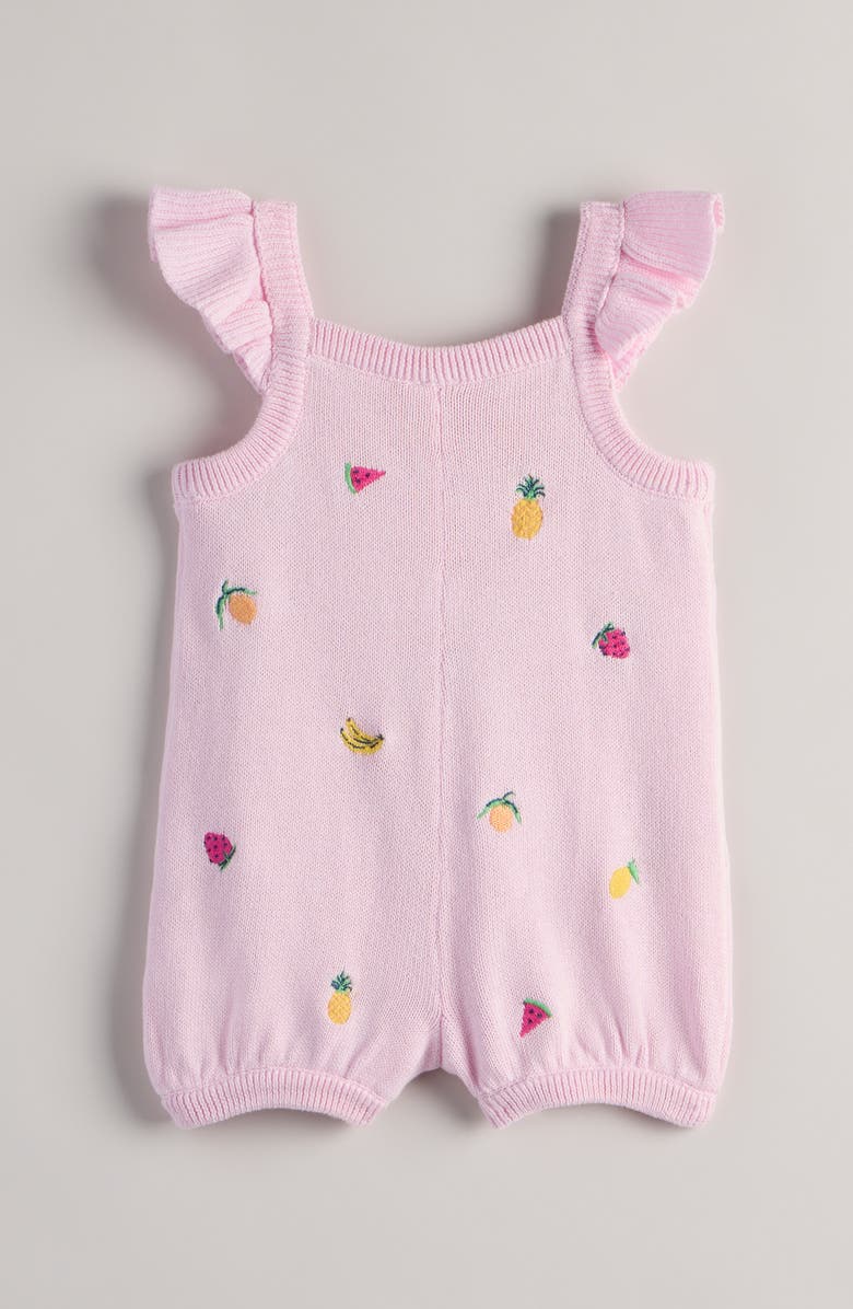 Tucker + Tate Embroidered Cotton Sweater Romper, Alternate, color, Pink Opal Fruit