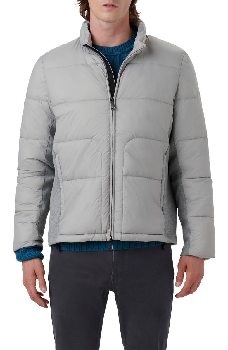 Bugatchi Water Resistant Zip-Up Puffer Jacket, Main, color, 