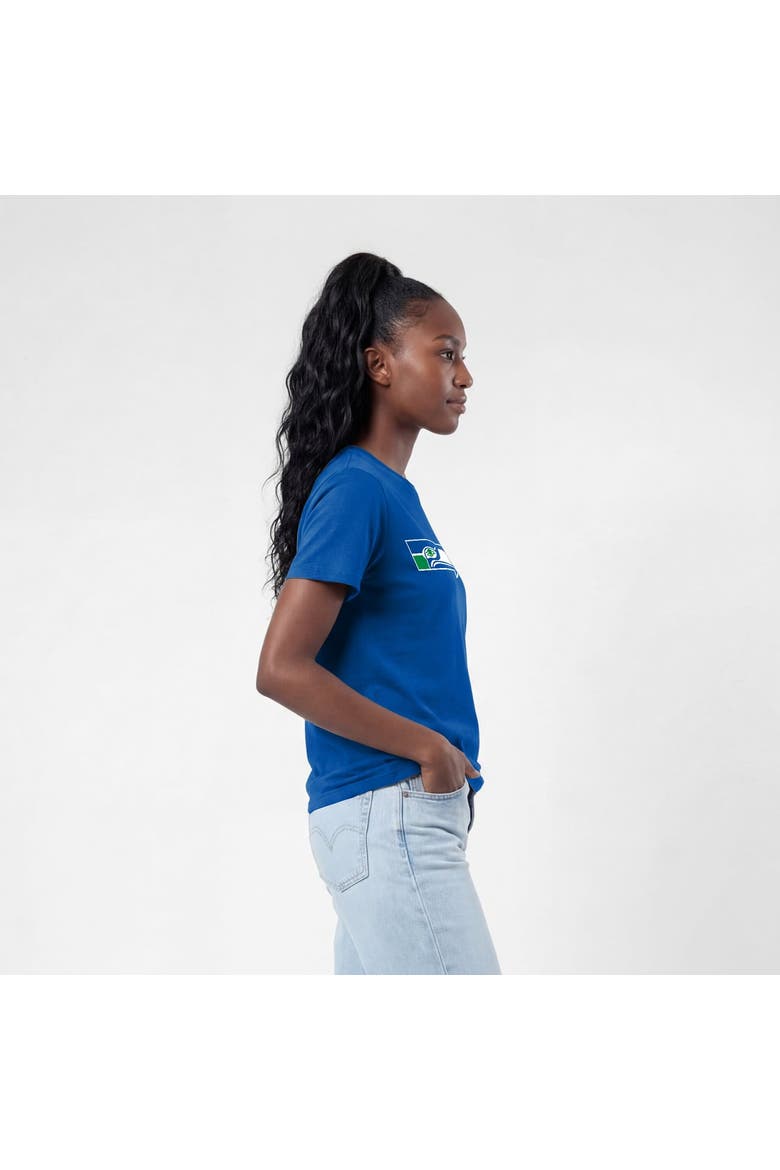 Women's Champion  Royal Seattle Seahawks Logo T-Shirt, Alternate, color, Royal