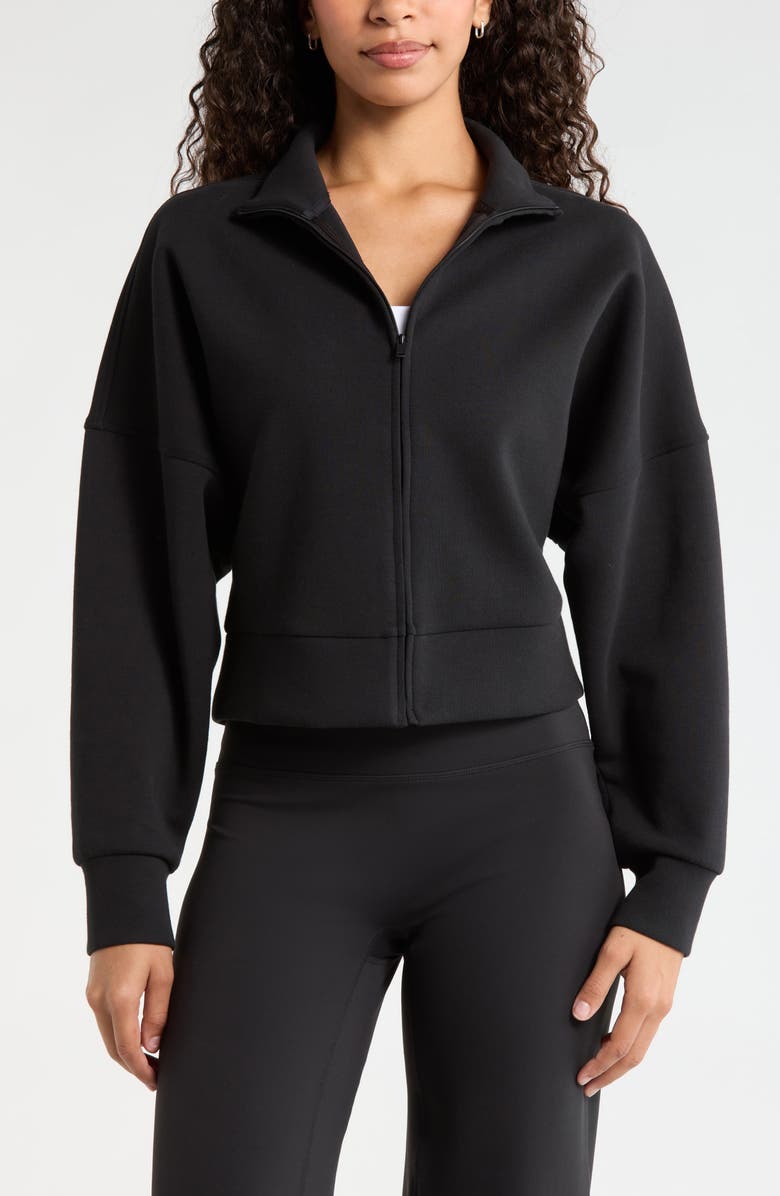 Zella Boxy Jacket, Alternate, color, Black