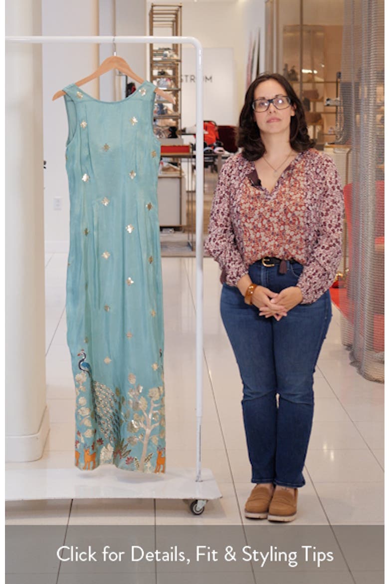 Luna Embroidered Maxi Dress video