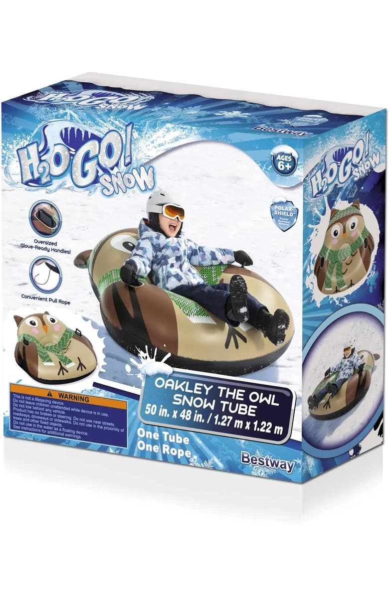 H2OGO! Inflatable Winter Snow Tube Sled, Alternate, color, Multicolored