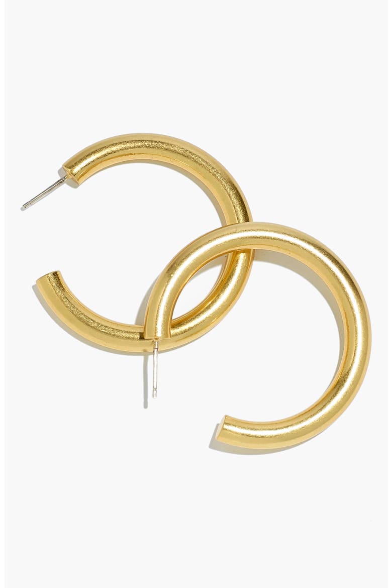 Chunky Large Hoop Earrings, Main, color, VINTAGE GOLD