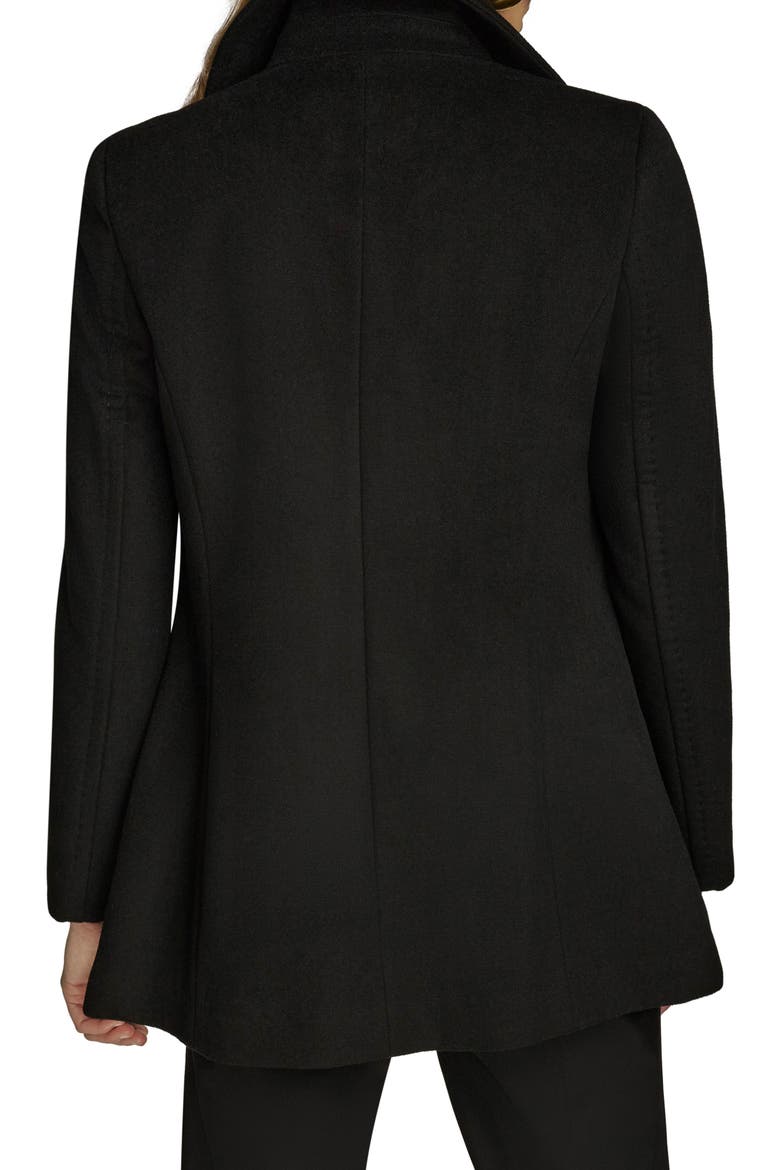 Double Breasted Blazer Coat, Alternate, color, BLACK