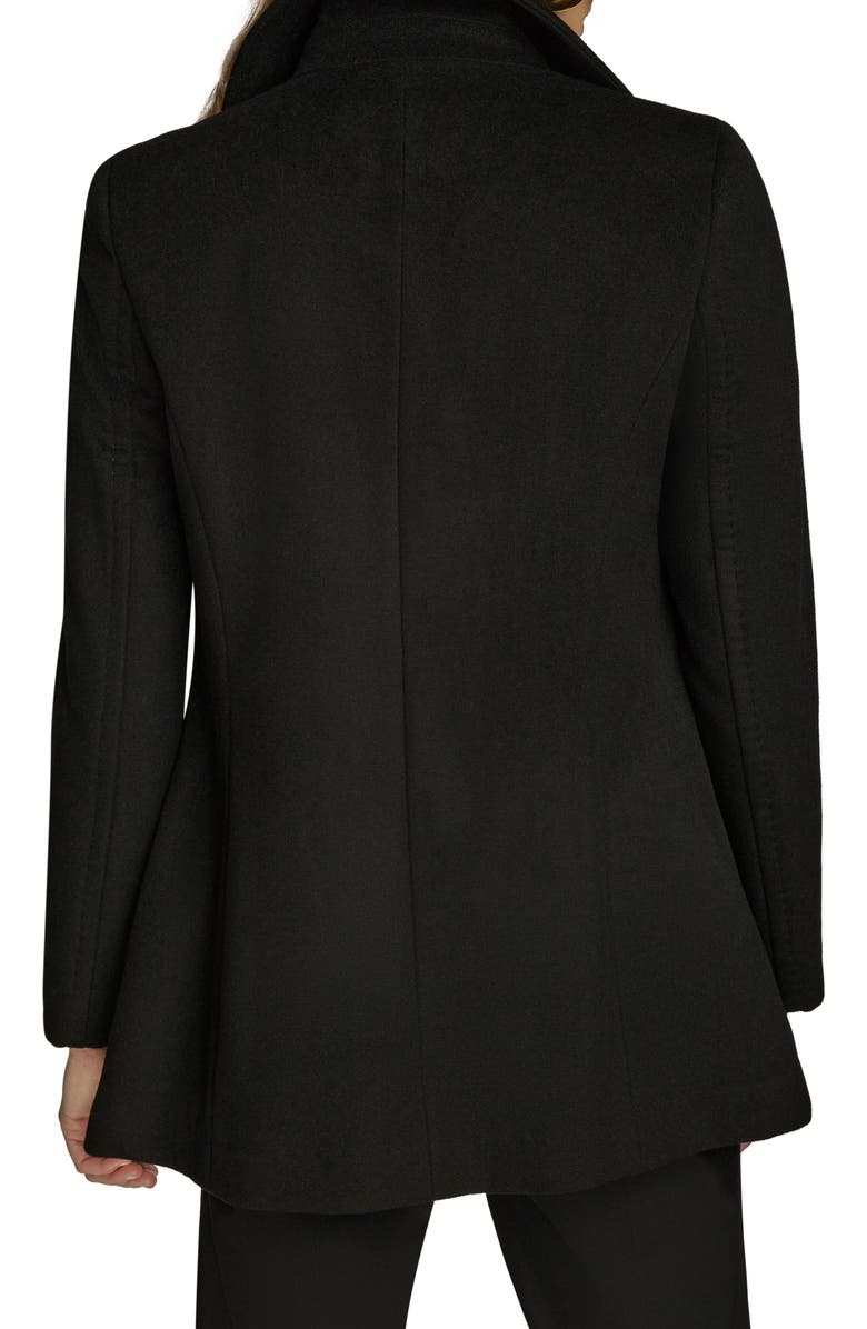 Donna Karan New York Double Breasted Blazer Coat, Alternate, color, Black