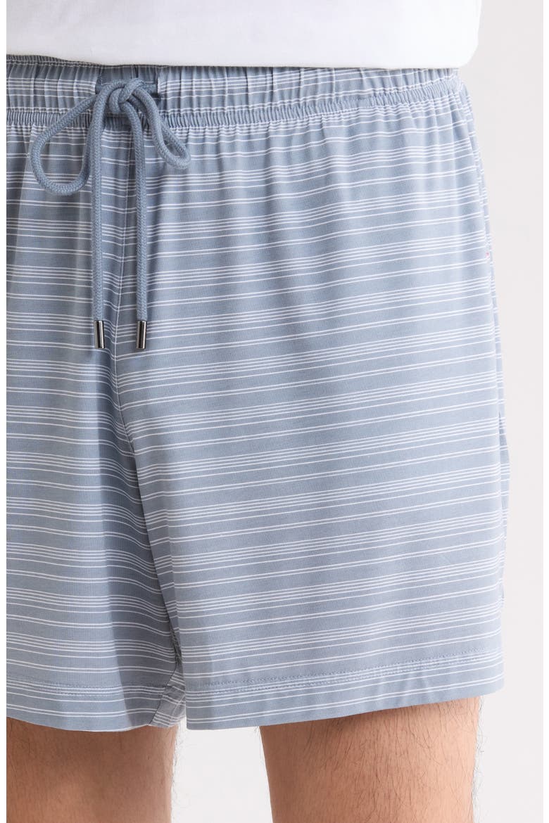 Modal Blend Pajama Shorts, Alternate, color, AIR FORCE BLUE STRIPE