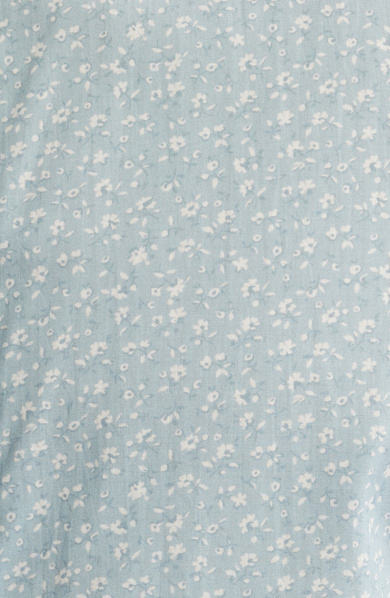 Canali Regular Fit Floral Cotton & Lyocell Dress Shirt, Alternate, color, Green