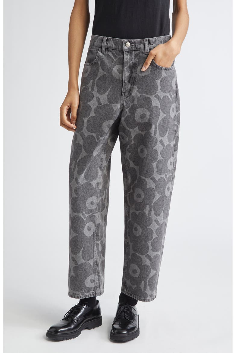 Maridenim Unikko Barrel Leg Jeans, Main, color, LIGHT GREY