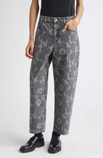 Marimekko Maridenim Unikko Barrel Leg Jeans