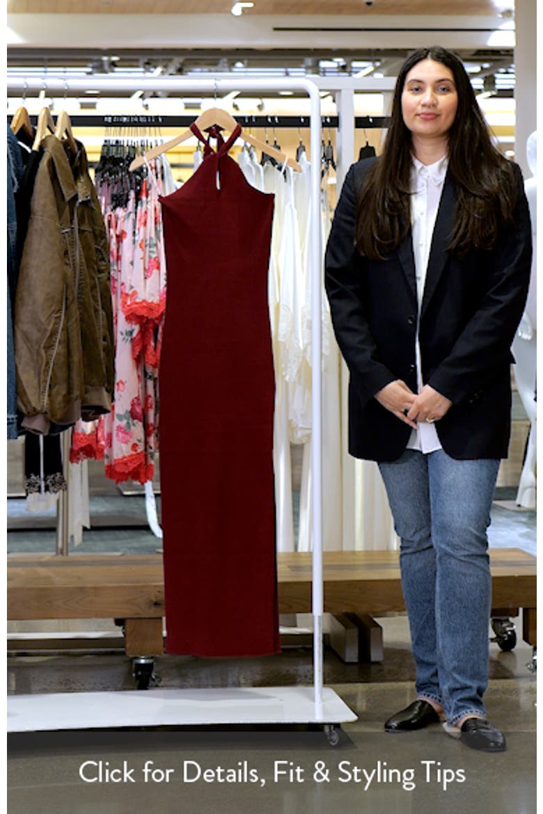 Nessa Halter Neck Sweater Dress video