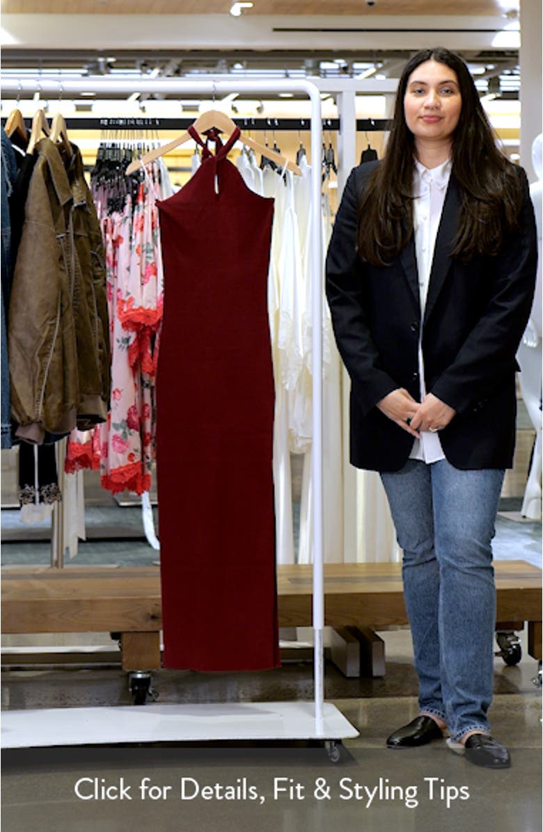 Nessa Halter Neck Sweater Dress, sales video thumbnail